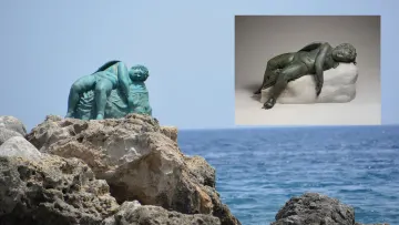 Sleeping Eros of Rhodes. One of the rarest sculptures in the world