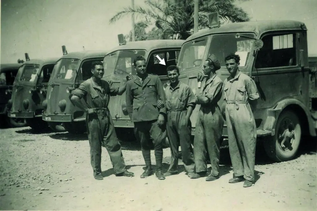 Ferruccio in Rhodes, Greece, at the end of the war. During this long period, Ferruccio Lamborghini strongly increased his mechanical knowledge especially on the Diesel engines field.