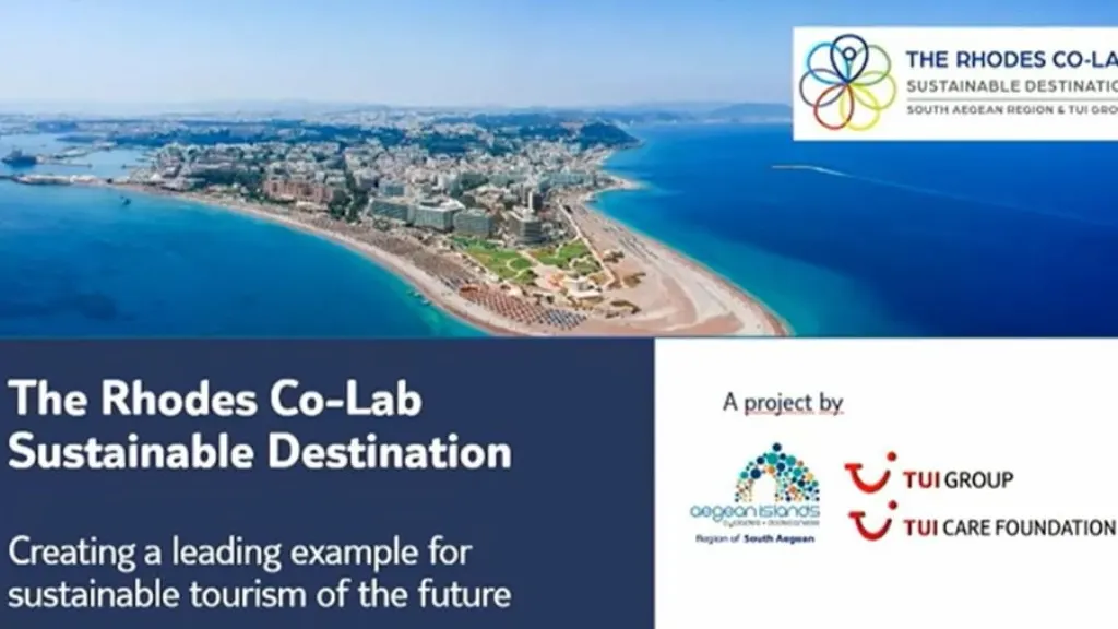 Rhodes Co-Lab: The project to transform Rhodes into a "sustainable tourist destination" was presented by the South Aegean Region and TUI Group