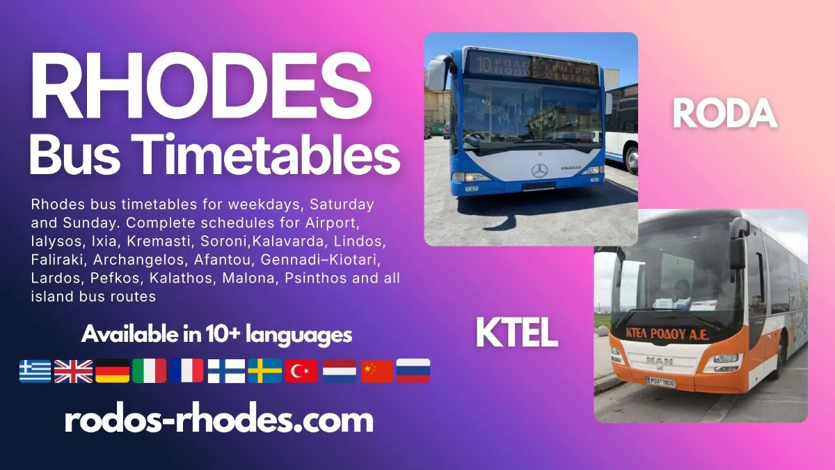 Complete Guide to Bus Routes & Bus Stops in Rhodes (2026)